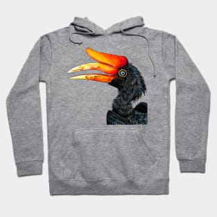 Rhinoceros hornbill bird Hoodie